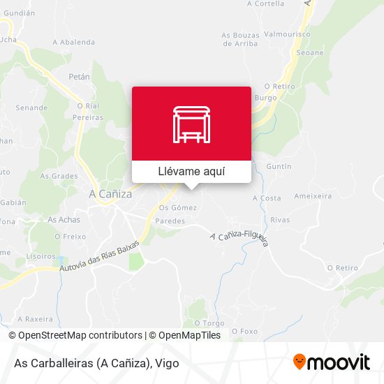 Mapa As Carballeiras (A Cañiza)