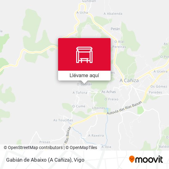 Mapa Gabián de Abaixo (A Cañiza)