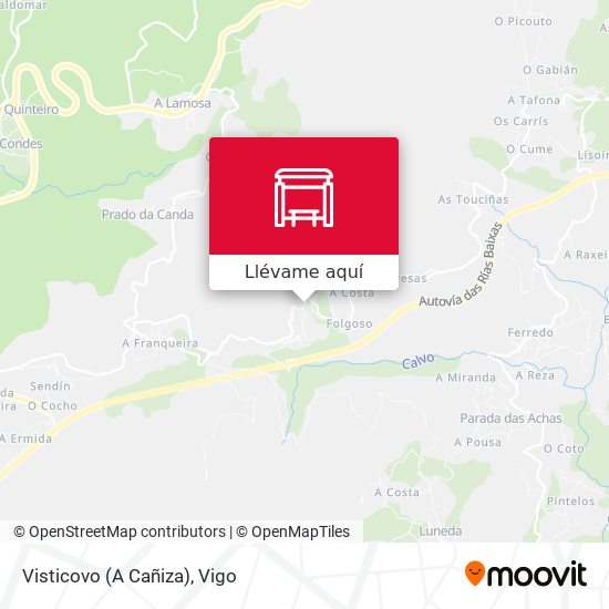 Mapa Visticovo (A Cañiza)