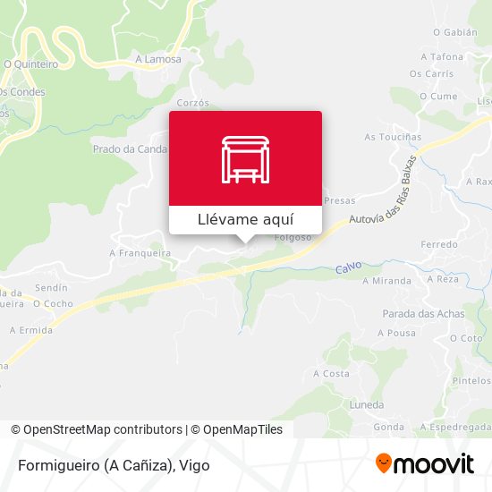 Mapa Formigueiro (A Cañiza)