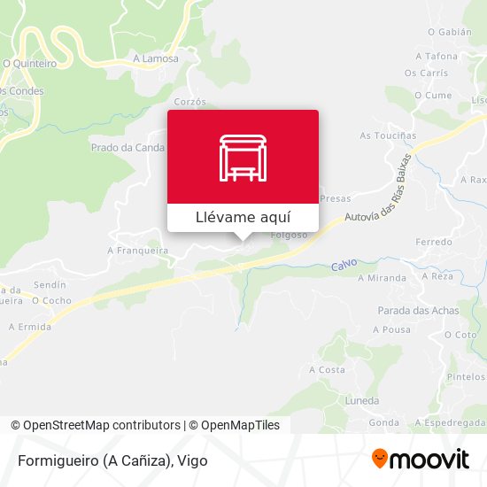 Mapa Formigueiro (A Cañiza)