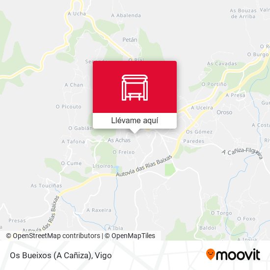 Mapa Os Bueixos (A Cañiza)