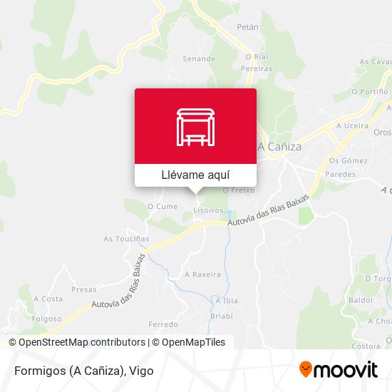 Mapa Formigos (A Cañiza)