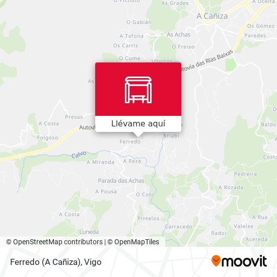 Mapa Ferredo (A Cañiza)