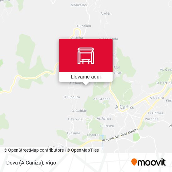Mapa Deva (A Cañiza)