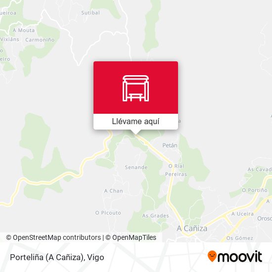 Mapa Porteliña (A Cañiza)