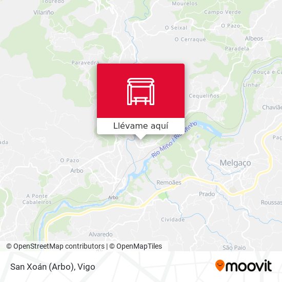 Mapa San Xoán (Arbo)