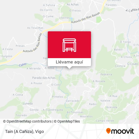 Mapa Tain (A Cañiza)