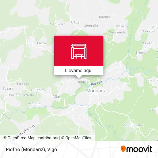 Mapa Riofrío (Mondariz)