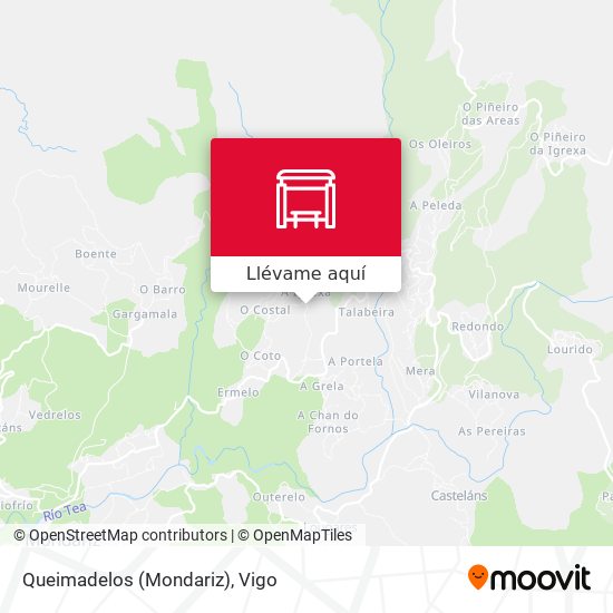 Mapa Queimadelos (Mondariz)