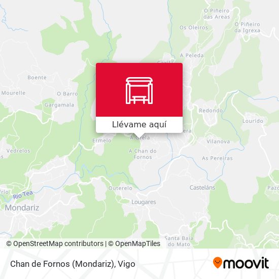 Mapa Chan de Fornos (Mondariz)