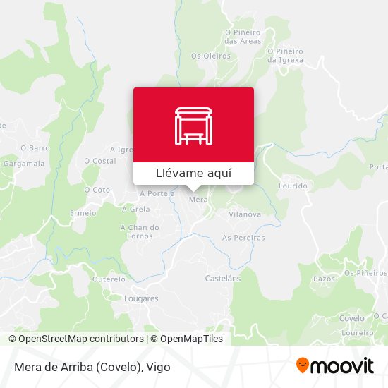 Mapa Mera de Arriba (Covelo)
