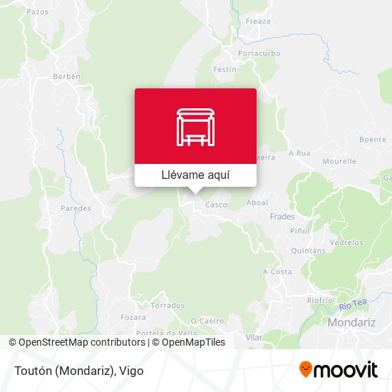 Mapa Toutón (Mondariz)
