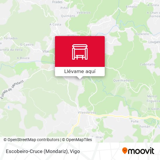Mapa Escobeiro-Cruce (Mondariz)