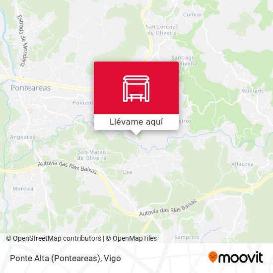 Mapa Ponte Alta (Ponteareas)