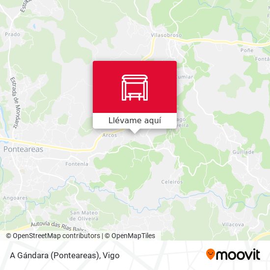 Mapa A Gándara (Ponteareas)