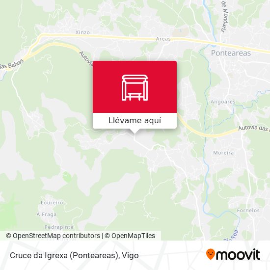 Mapa Cruce da Igrexa (Ponteareas)
