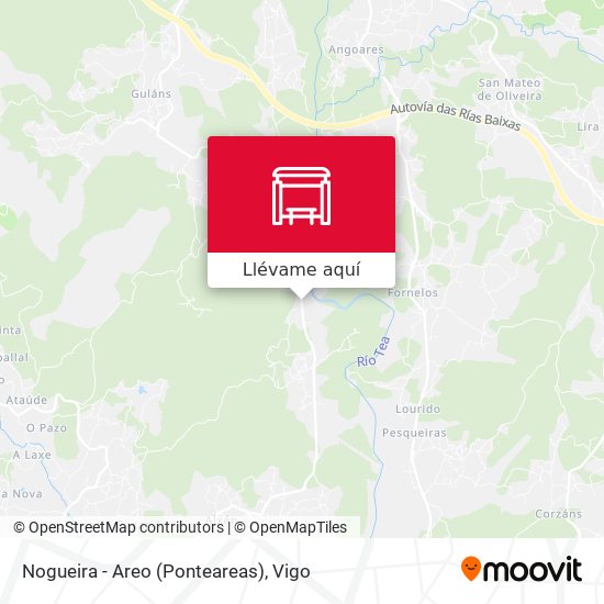 Mapa Nogueira - Areo (Ponteareas)