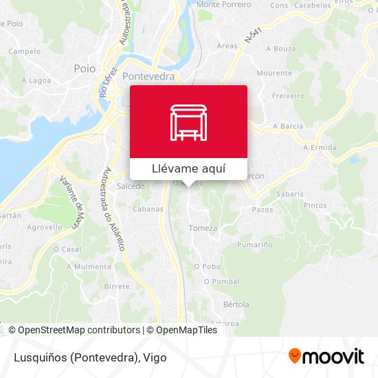 Mapa Lusquiños (Pontevedra)