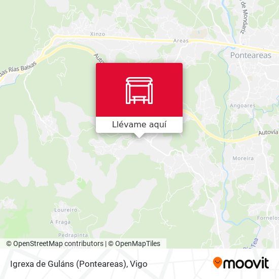 Mapa Igrexa de Guláns (Ponteareas)