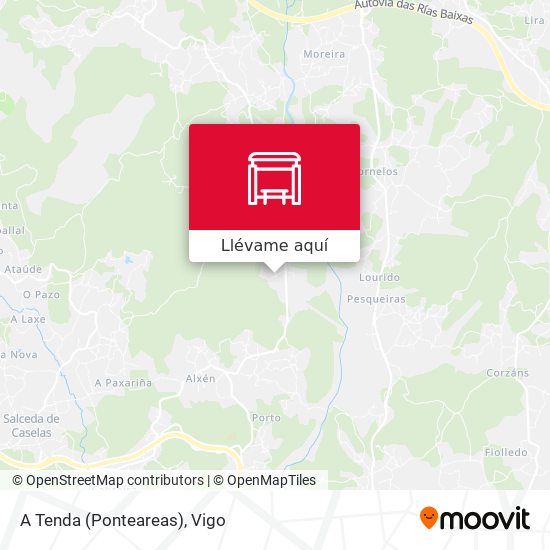 Mapa A Tenda (Ponteareas)