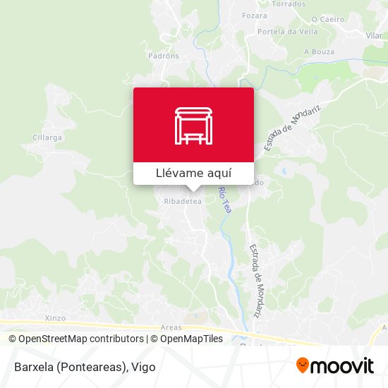 Mapa Barxela (Ponteareas)