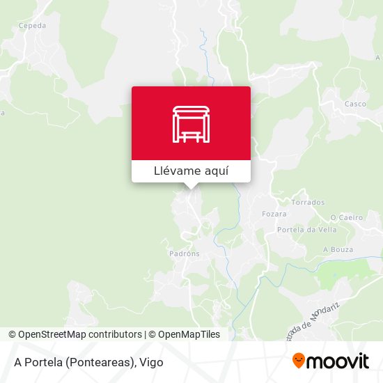 Mapa A Portela (Ponteareas)