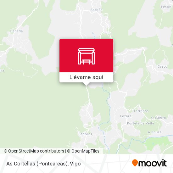 Mapa As Cortellas (Ponteareas)