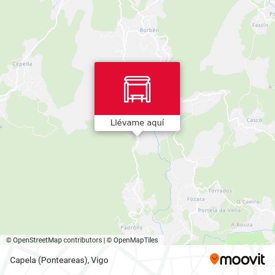 Mapa Capela (Ponteareas)