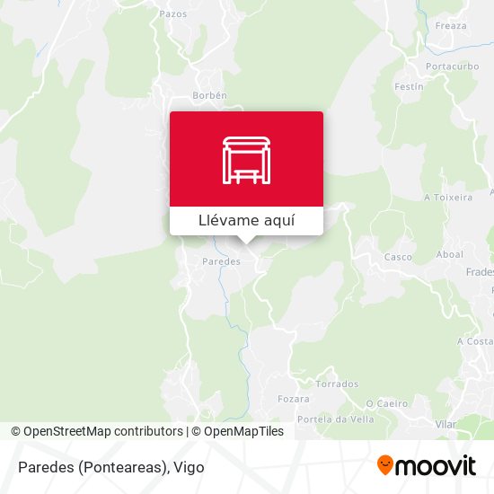 Mapa Paredes (Ponteareas)