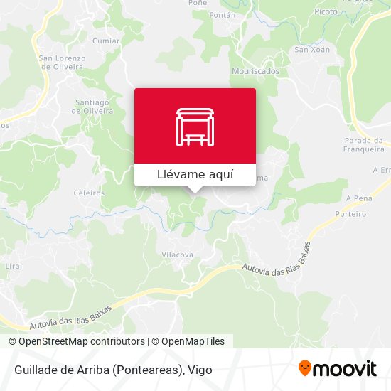 Mapa Guillade de Arriba (Ponteareas)