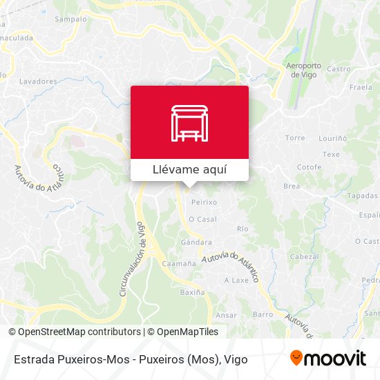 Mapa Estrada Puxeiros-Mos - Puxeiros