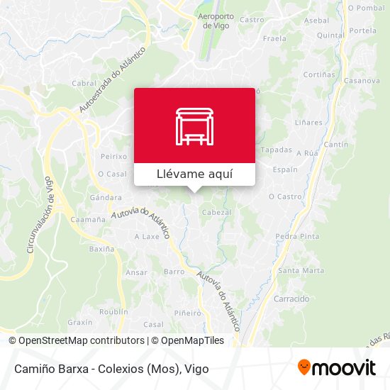 Mapa Camiño Barxa - Colexios (Mos)