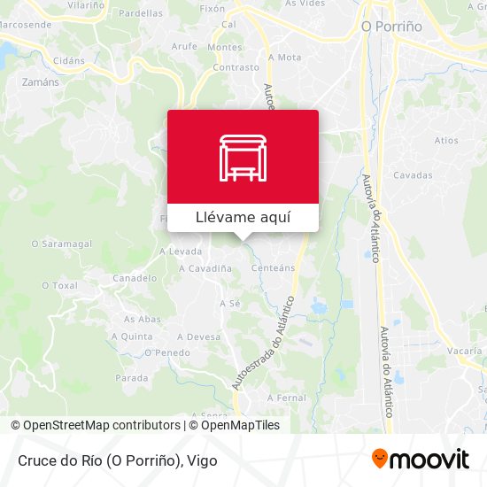 Mapa Cruce do Río (O Porriño)