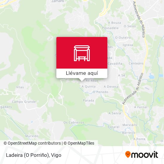 Mapa Ladeira (O Porriño)