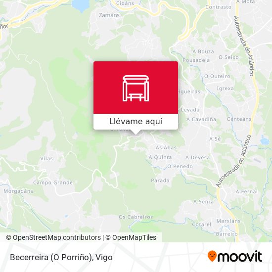 Mapa Becerreira (O Porriño)