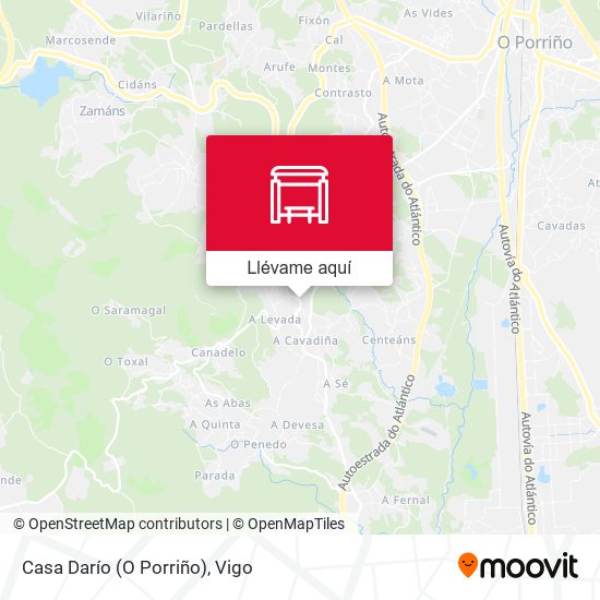 Mapa Casa Darío (O Porriño)