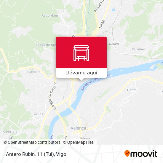Mapa Antero Rubín, 11 (Tui)
