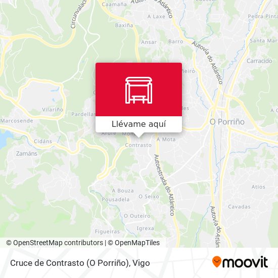 Mapa Cruce de Contrasto (O Porriño)