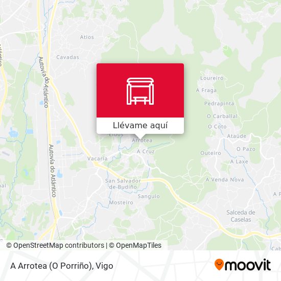 Mapa A Arrotea (O Porriño)