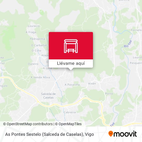 Mapa As Pontes Sestelo (Salceda de Caselas)
