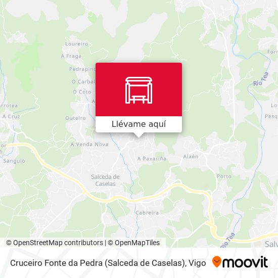 Mapa Cruceiro Fonte da Pedra (Salceda de Caselas)