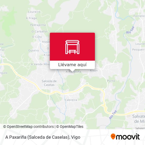 Mapa A Paxariña (Salceda de Caselas)