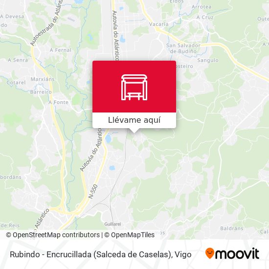 Mapa Rubindo - Encrucillada (Salceda de Caselas)