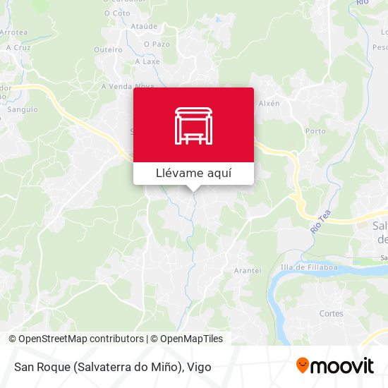 Mapa San Roque (Salvaterra do Miño)