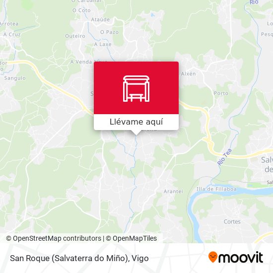 Mapa San Roque (Salvaterra do Miño)