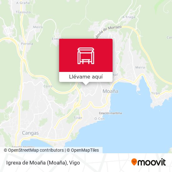Mapa Igrexa de Moaña