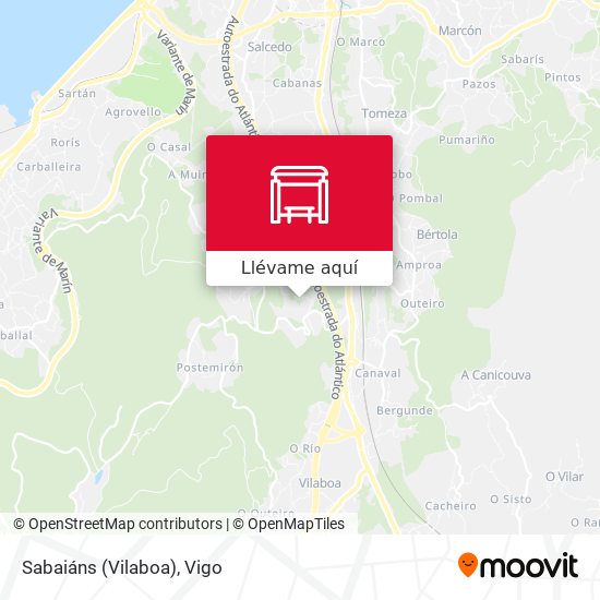 Mapa Sabaiáns (Vilaboa)