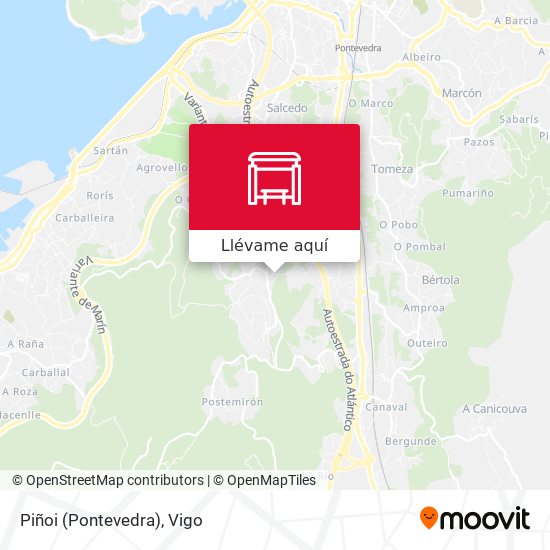 Mapa Piñoi (Pontevedra)
