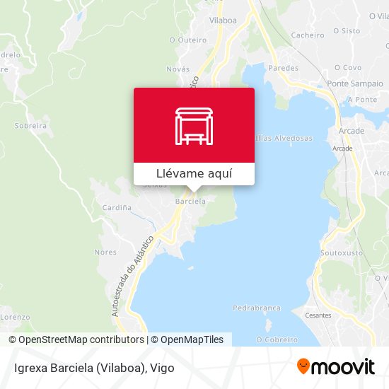 Mapa Igrexa Barciela (Vilaboa)